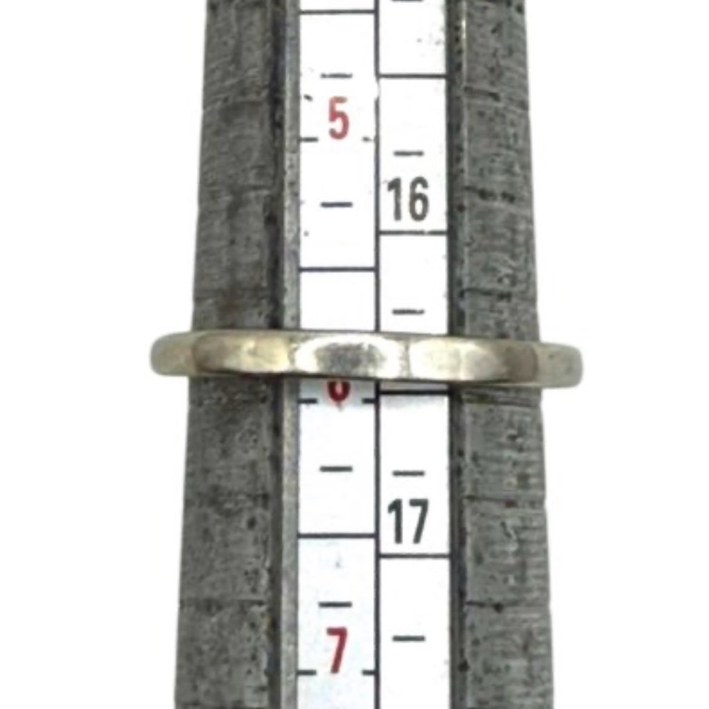 Sterling Silver Solitaire Ring W Clear Faceted St… - image 5